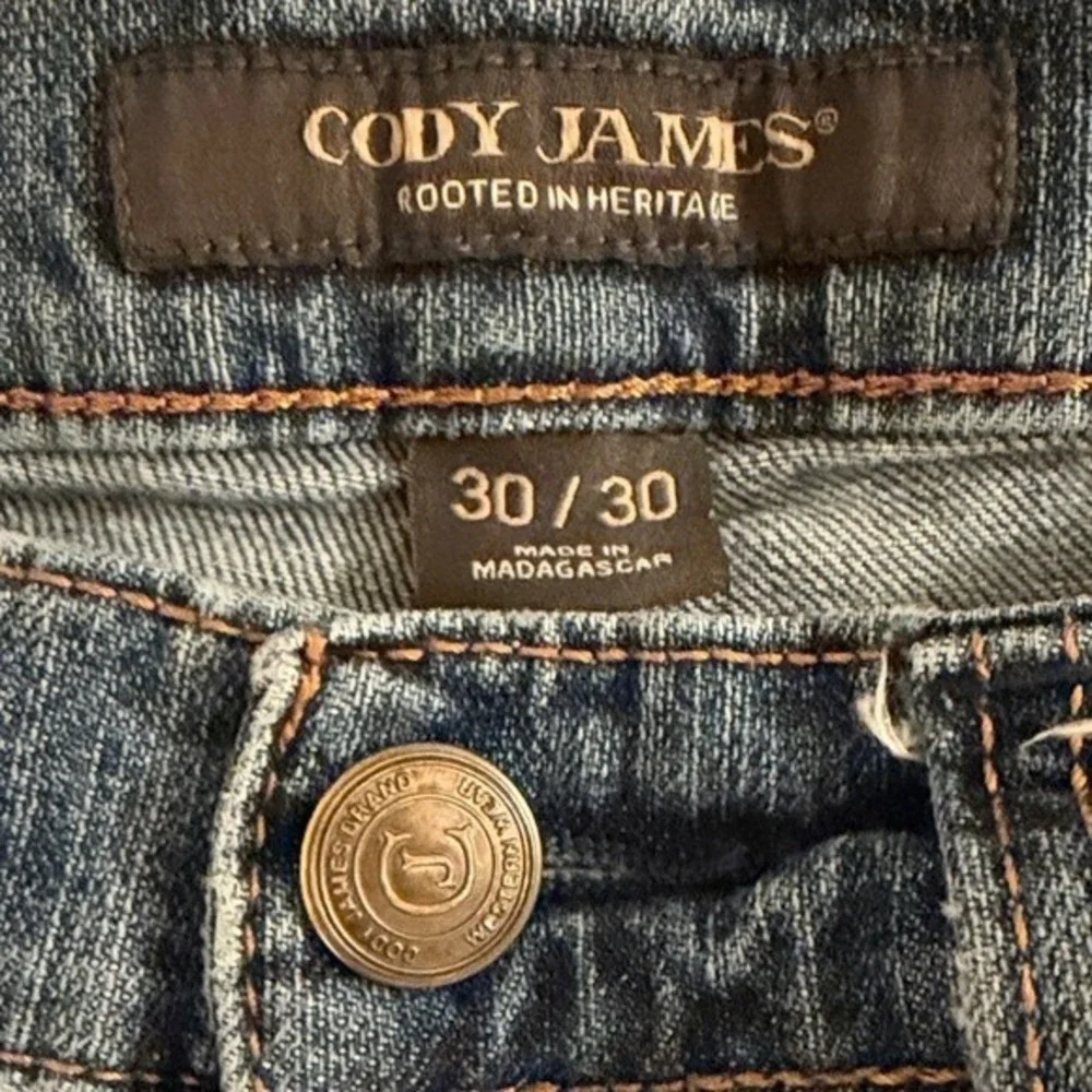 Cody James Jackson Slim Straight Jeans Mens 30x30 Medium Wash Blue Denim Pants‎